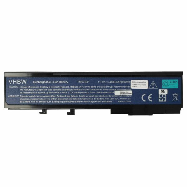 Bateria vhbw para Acer 934T2210F, BT.00603.012, BT.00604.006, BTP-AMJ1 - 4400 mAh 11.1 V Li-Ion