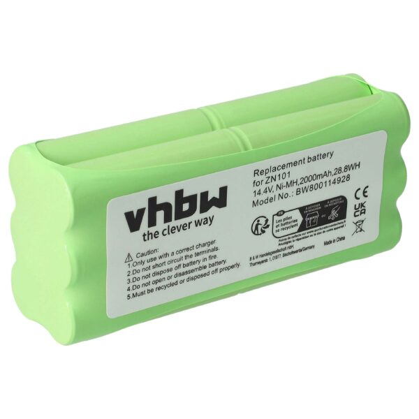 Bateria vhbw 14.4V 2000mAh NiMH para Puppyoo, VBot, Taurus, Ecovacs, Dirt Devil e outros robôs aspiradores