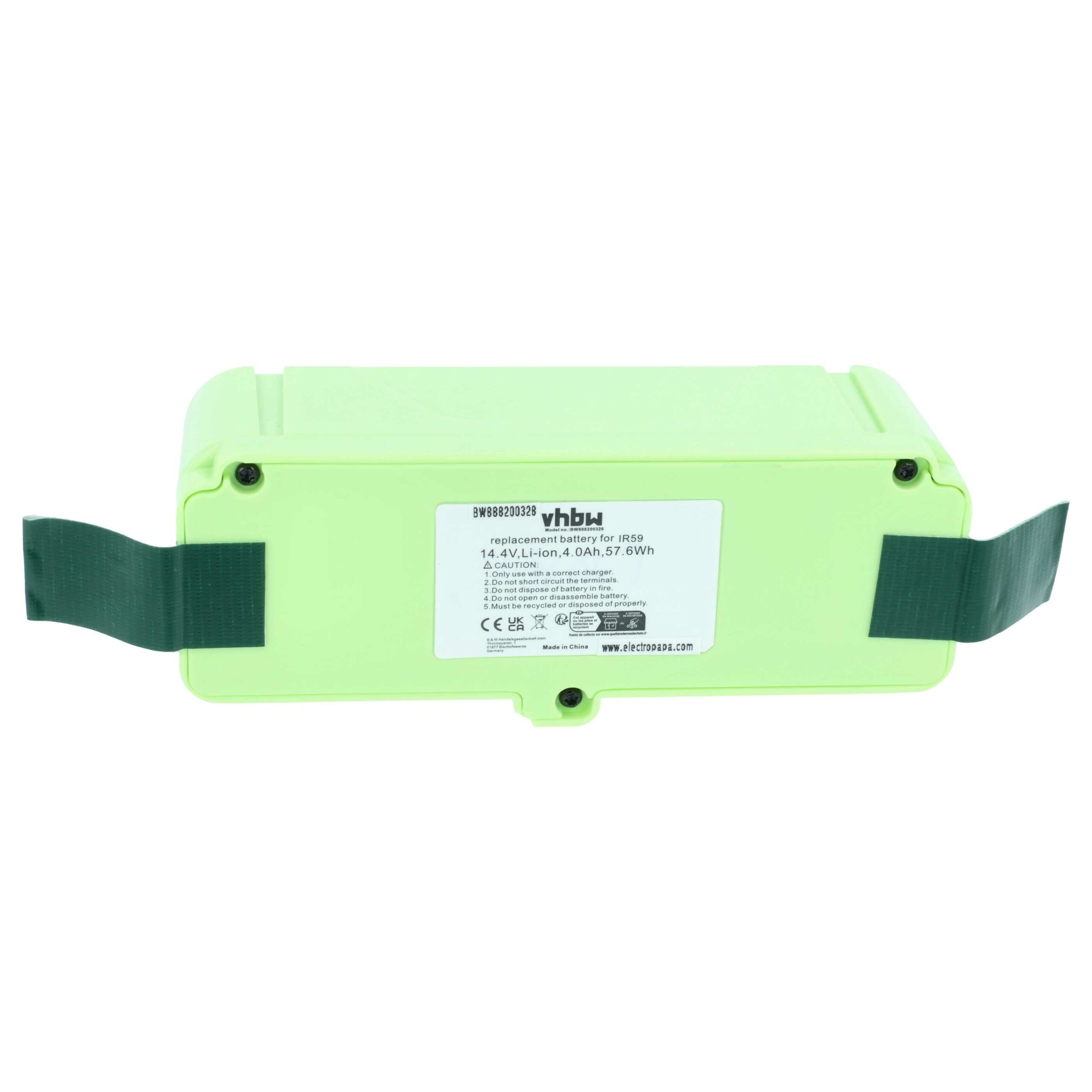 Bateria vhbw para iRobot 1800LI, 2130LI - 4000mAh, 14.4V, Li-Ion - Image 3