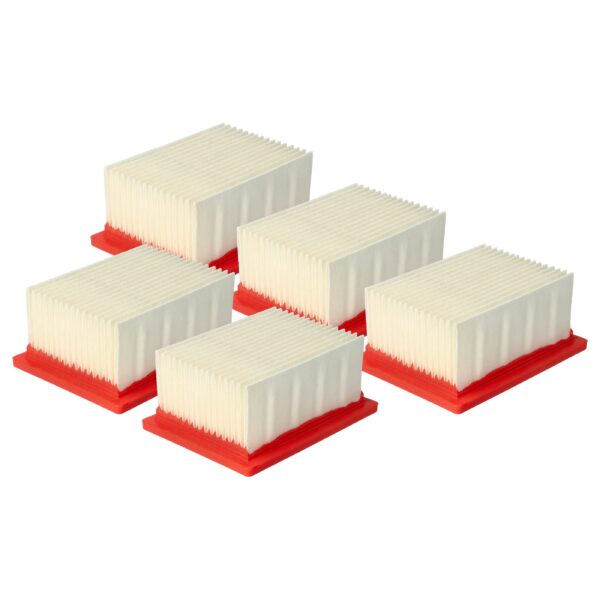 Pack de 5 Filtros de Substituição vhbw para Aspiradores Metabo (Filtro E10)