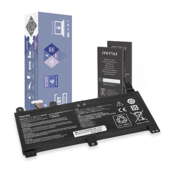 Bateria Mitsu para Asus ROG Strix G512LU, G531GU, G712LU