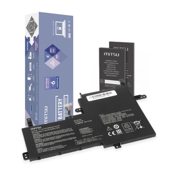 Bateria Mitsu 11.4V 3600mAh para Portátil Asus Vivobook K513E M513I S513E V531FA