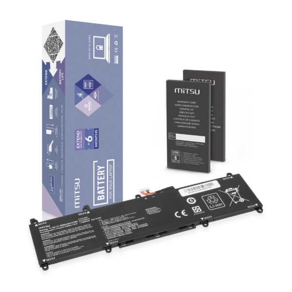 Bateria Mitsu 11.4V 3600mAh para Portátil Asus VivoBook S13 S330U/X330F/X330U Series - C31N1806