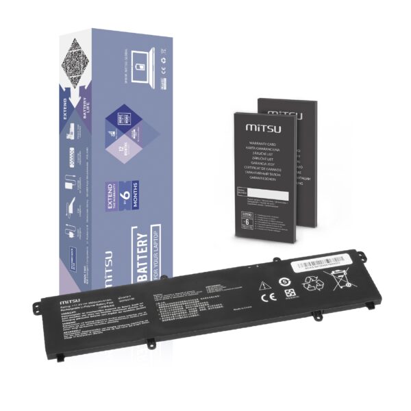 Bateria Mitsu para Asus VivoBook M1502I, M1702Q, Flip TM420U