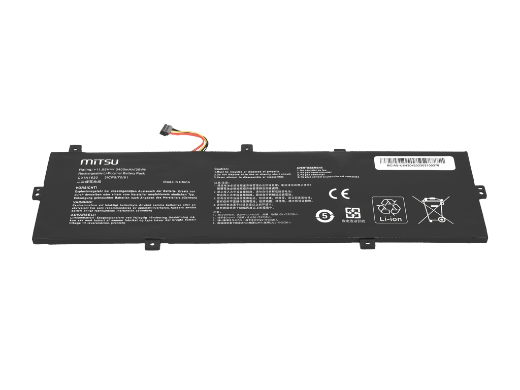 Bateria Mitsu para Asus UX430 - Image 2