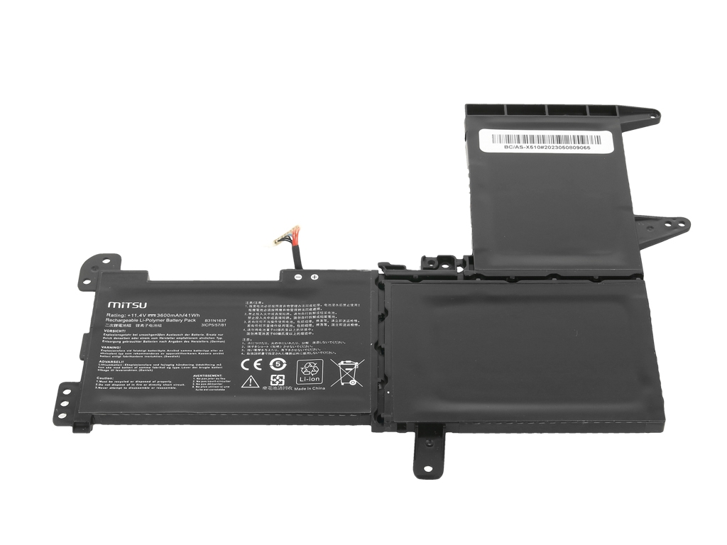 Bateria Mitsu para Asus Vivobook 15 X510, S15 S510UA - Image 2