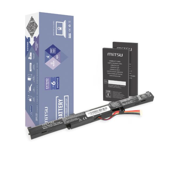 Bateria Mitsu para Portátil Asus A550E, K550E Series - 14.4V 2200mAh