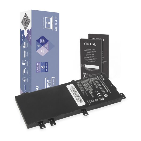Bateria Mitsu para Portátil Asus Z450, Z550, Z550SA, Z550MA Series - 7.6V 4000mAh (30Wh)