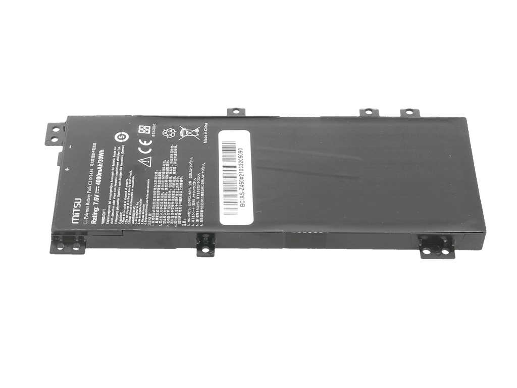 Bateria Mitsu para Portátil Asus Z450, Z550, Z550SA, Z550MA Series - 7.6V 4000mAh (30Wh) - Image 2