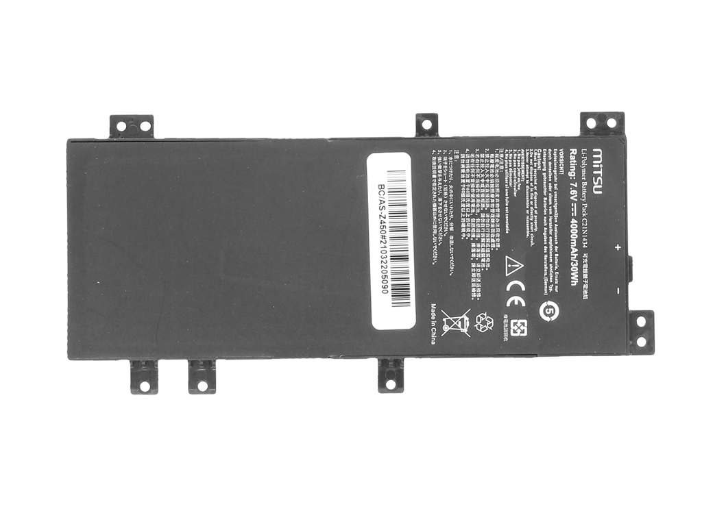Bateria Mitsu para Portátil Asus Z450, Z550, Z550SA, Z550MA Series - 7.6V 4000mAh (30Wh) - Image 3
