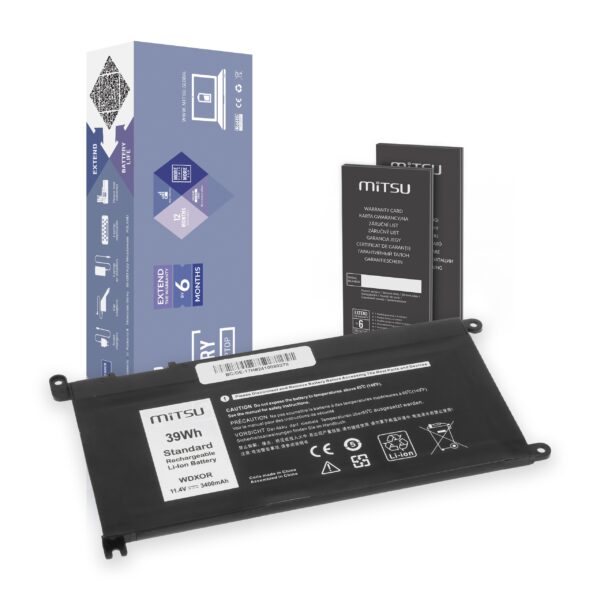 Bateria Mitsu para Dell Vostro 14 (5468), Inspiron 15 (5568) - 3600mAh