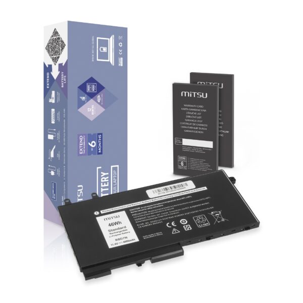 Bateria Mitsu 11.4V 4000mAh (46Wh) para Portátil Dell Latitude 5400, 5410, 5500, 5510, Precision 3541, 3550