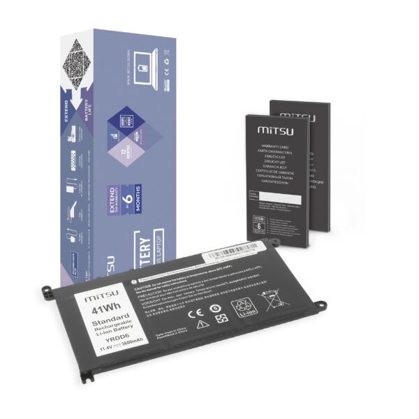 Bateria Mitsu para Portátil Dell Inspiron 14 (5481), 14 (5590) - 11.4V 3600mAh (41Wh) - Compatível com Latitude, Vostro