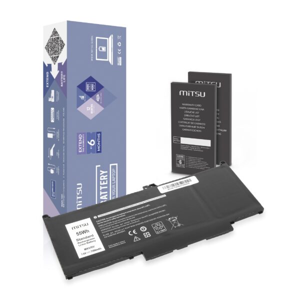 Bateria Mitsu para Dell Latitude 5300, 5310, 7300 - MXV9V