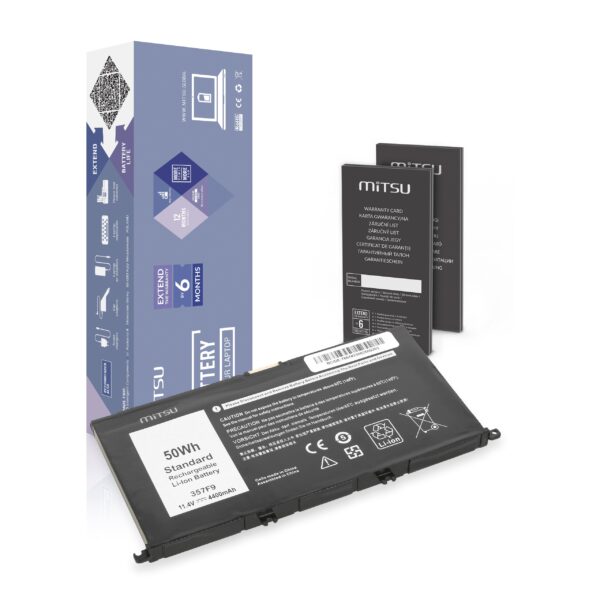 Bateria Mitsu para Dell Inspiron 15 (7557), 15 (7559) 357F9 - 4400mAh
