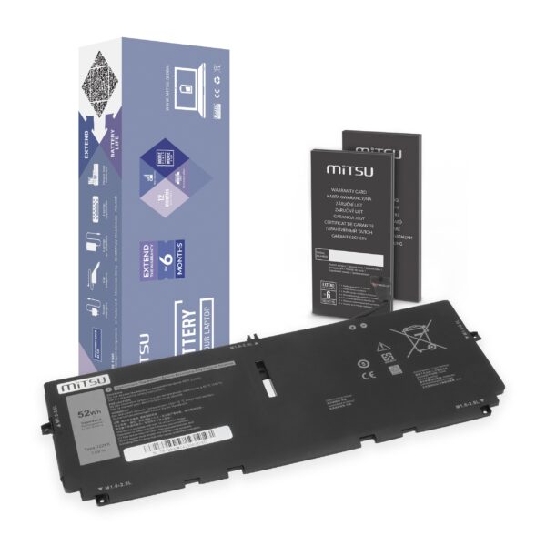 Bateria Mitsu de 7.6V 6315mAh (48Wh) para Portátil Dell XPS 13 9300, 9310, 9380 Series
