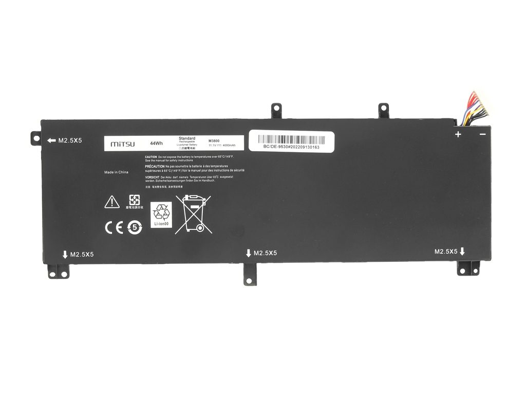 Bateria Mitsu de Alta Capacidade para Portátil Dell XPS 15 (9530) e Precision M3800 - 4000mAh - Image 4