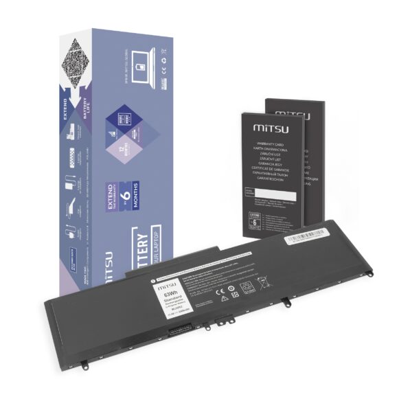 Bateria Mitsu para Dell Latitude E5570 (5500mAh) - 11.4V - WJ5R2