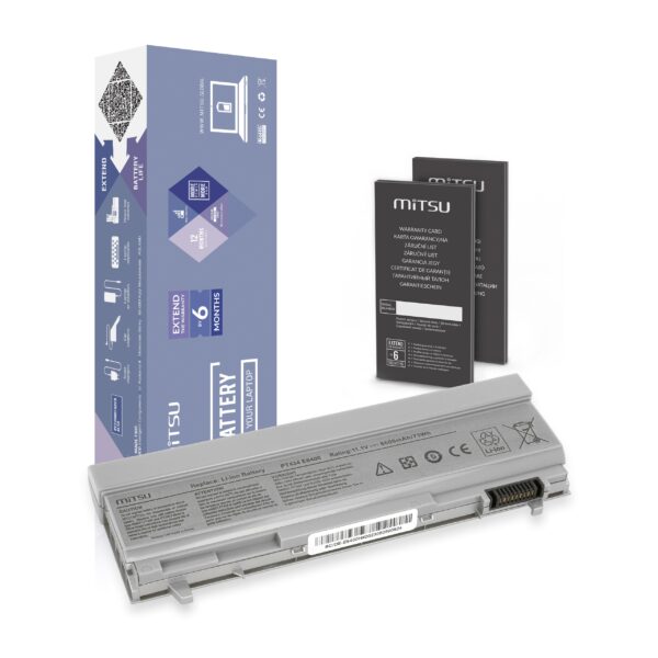 Bateria Mitsu para Dell Latitude E6400, E6500, Precision M2400, M4400 - 6600mAh