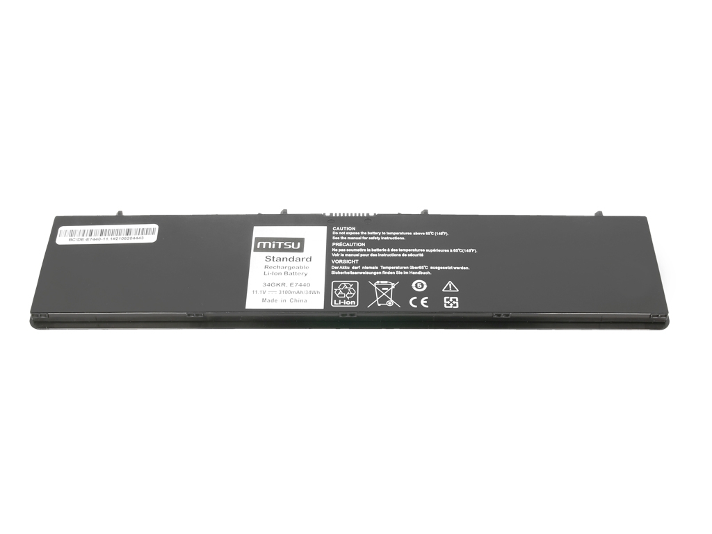 Bateria Mitsu para Dell Latitude E7440, 11.1V 34GKR - Image 2