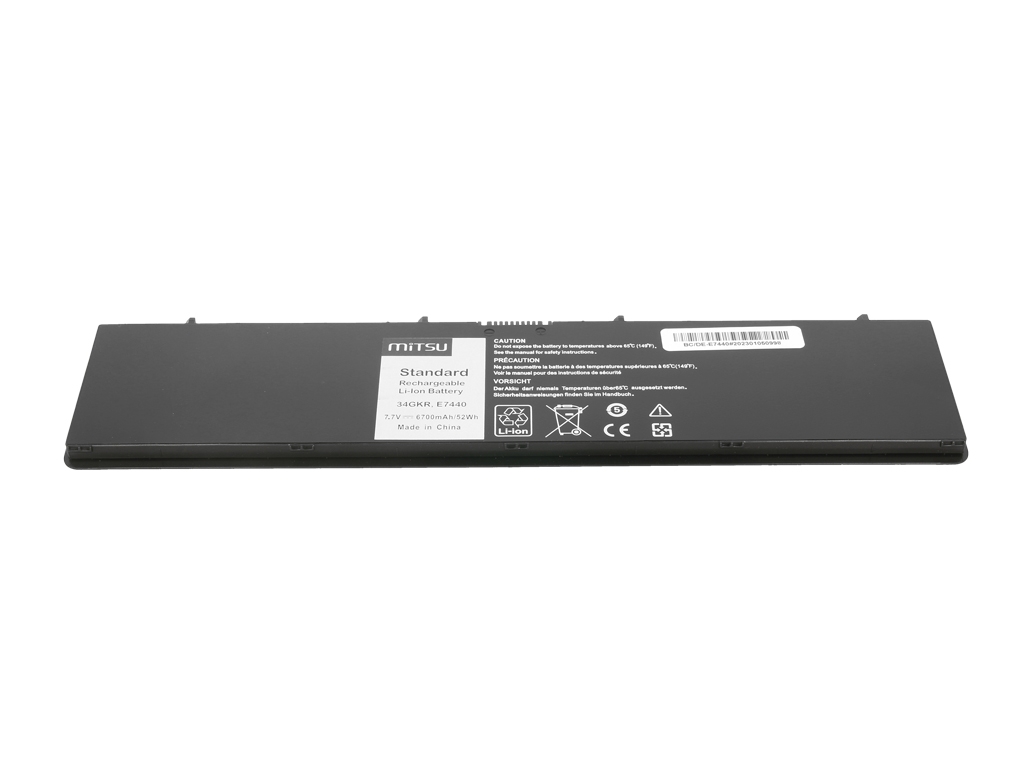 Bateria Mitsu de Alta Capacidade para Portátil Dell Latitude E7440 - 6700mAh 7.7V - Image 2