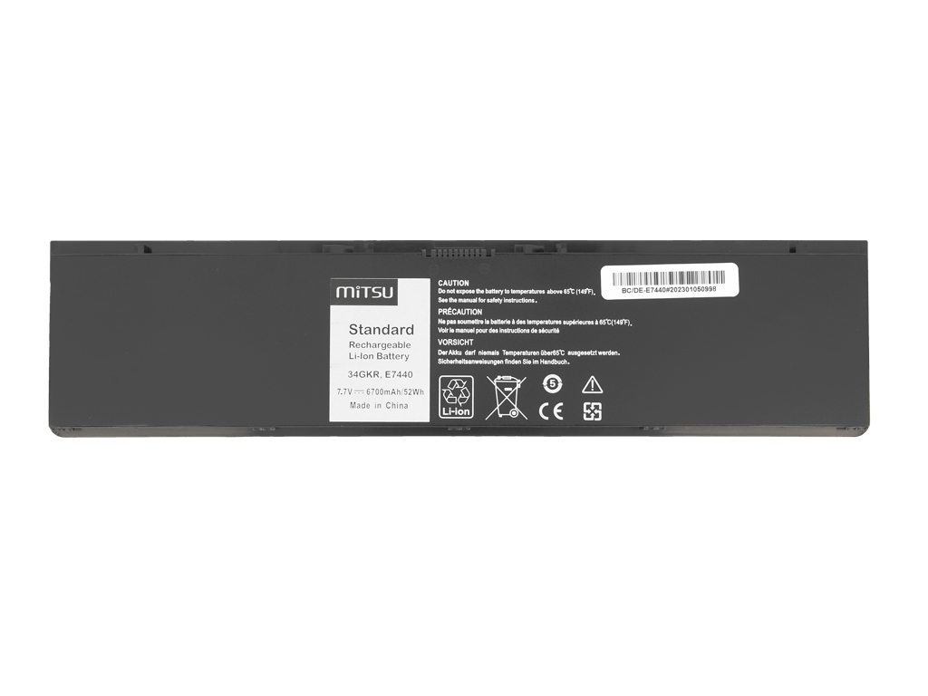 Bateria Mitsu de Alta Capacidade para Portátil Dell Latitude E7440 - 6700mAh 7.7V - Image 4