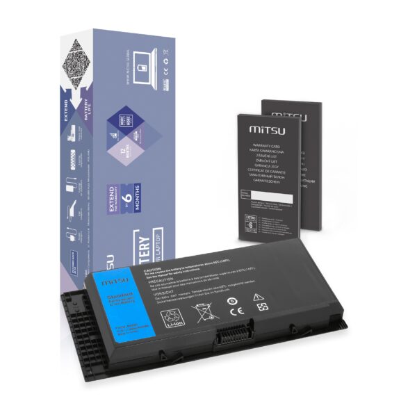 Bateria Mitsu para Portátil Dell Precision M4600, M4700, M4800, M6600, M6700, M6800 Series - 11.1V 4400mAh