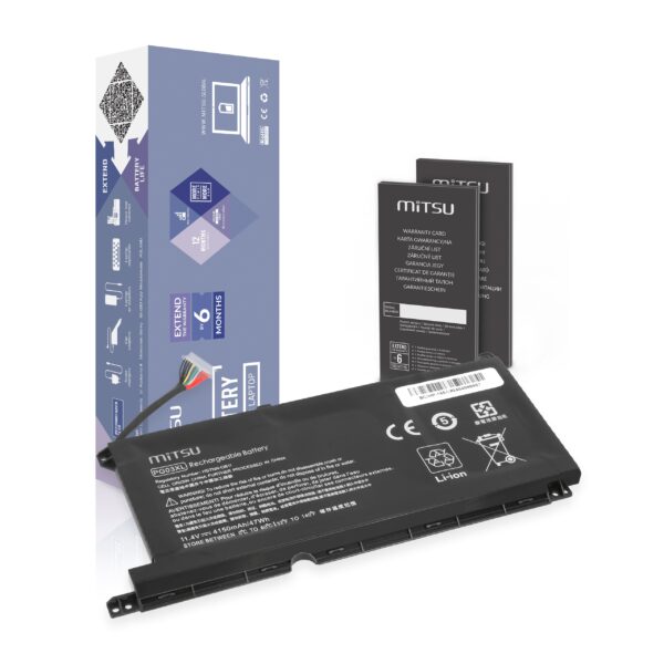Bateria Mitsu para HP Pavilion Gaming 15-DK, 15-T, 16-A
