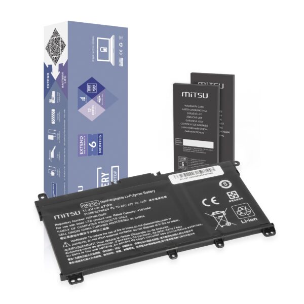 Bateria Mitsu para HP 250 255 G9, 15-EH