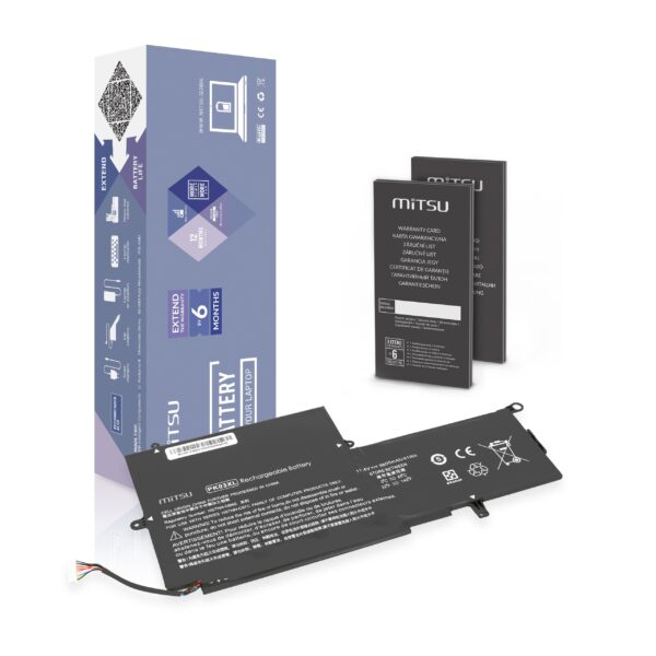 Bateria Mitsu para HP Envy x360 13, Spectre Pro x360 G1 - PK03XL