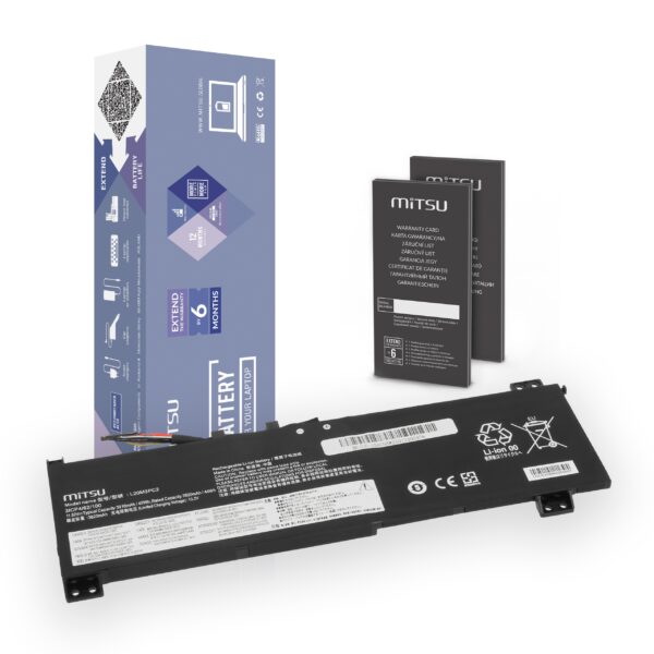 Bateria Mitsu para Lenovo IdeaPad Gaming 3 15ACH6, 15IHU6