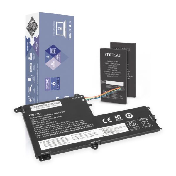 Bateria Mitsu para Lenovo IdeaPad 330S-14IKB, 330S-15ARR, Yoga 520
