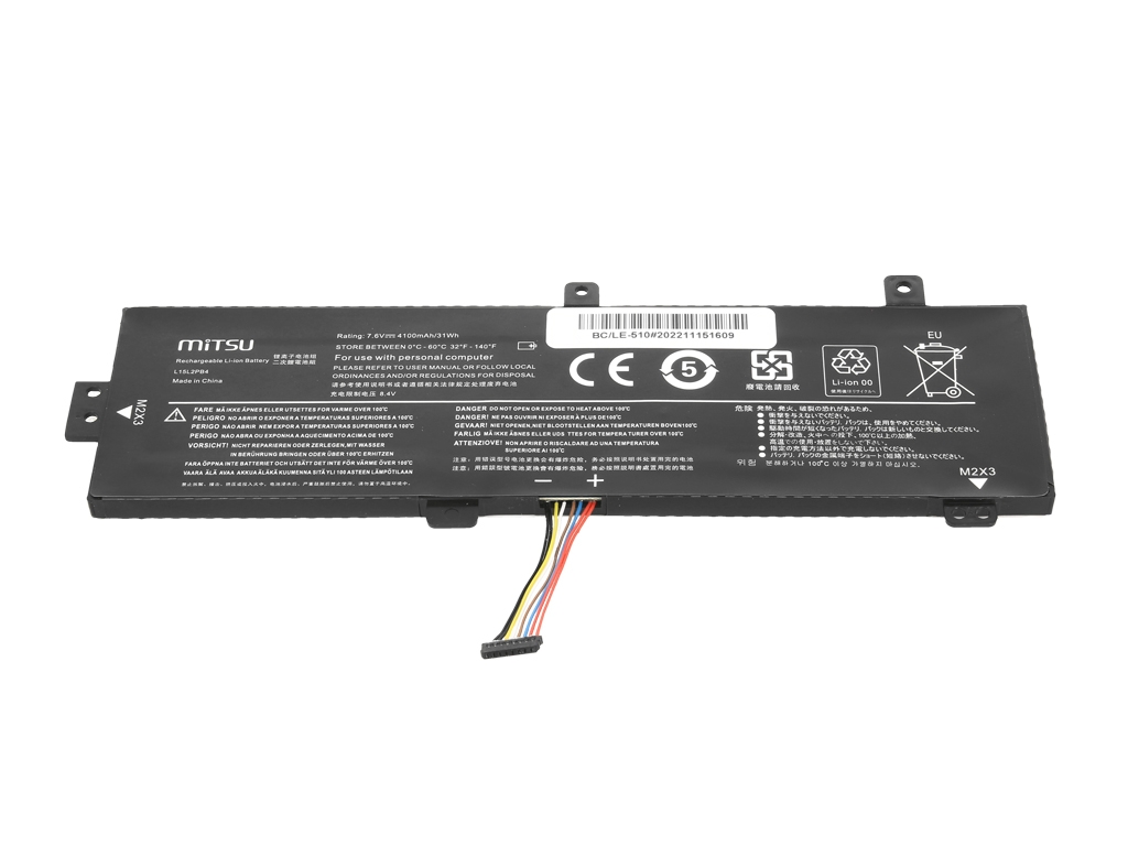 Bateria Mitsu de Alta Capacidade para Portátil Lenovo IdeaPad 310-15 e 510-15 Series - Image 2