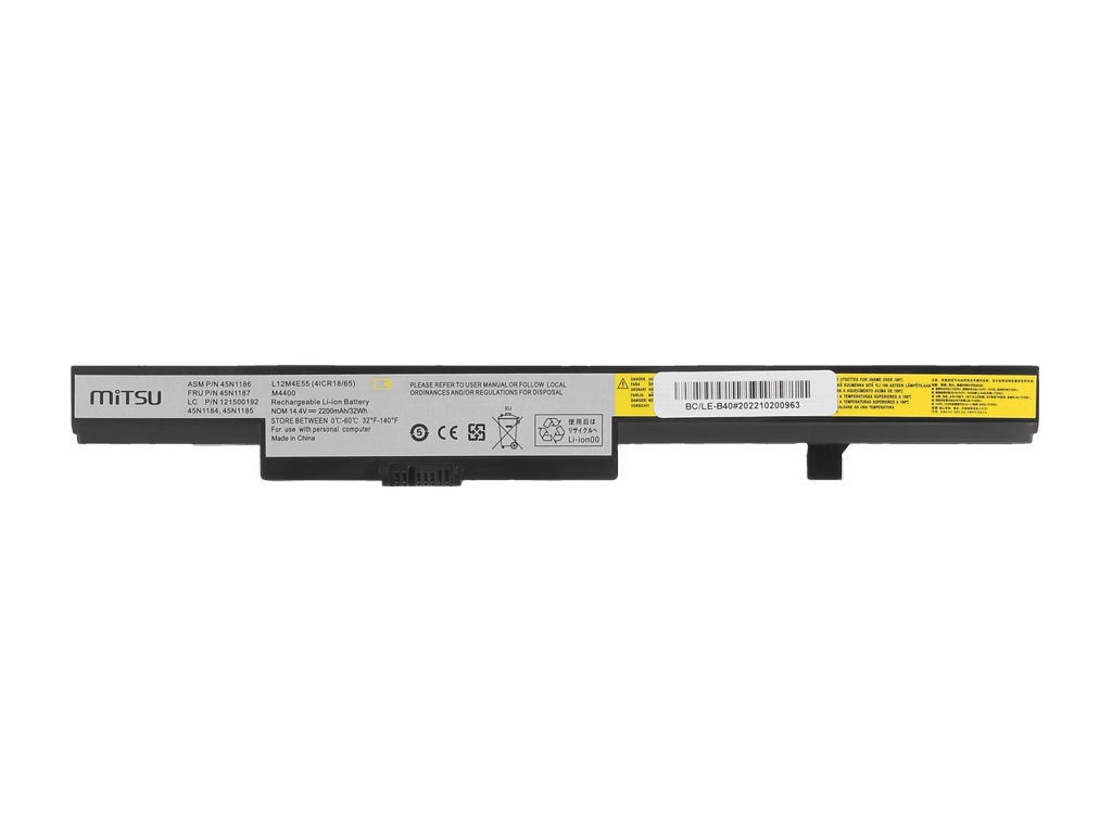 Bateria Mitsu de Alta Capacidade para Portátil Lenovo B40, B50, E40, N40 Series - 2200mAh 14.4V - Image 4