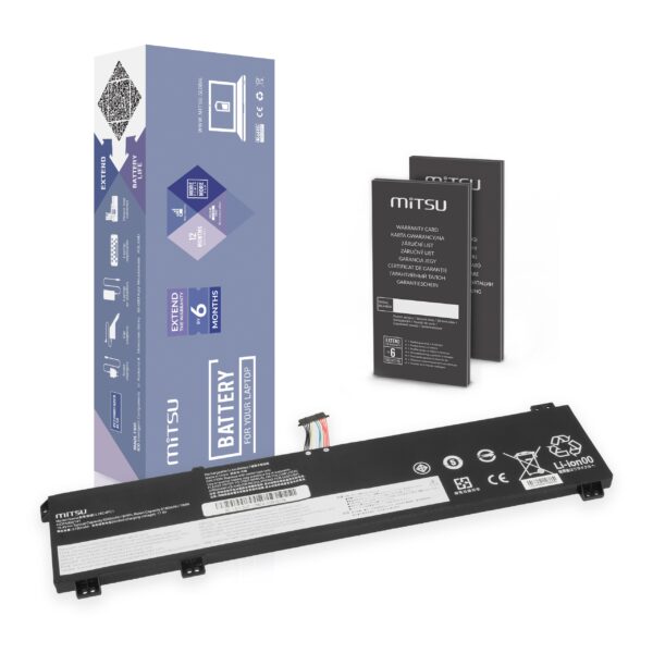 Bateria Mitsu para Lenovo Legion 5 17ARH05H, 7 15IMH05, L19C4PC1, L19C4PC2