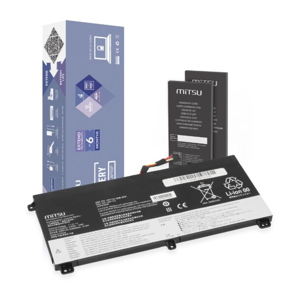 Bateria Mitsu para Lenovo ThinkPad T550, T560, W550, W550s