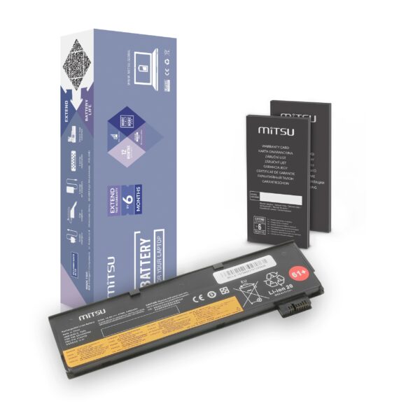 Bateria Mitsu para Lenovo ThinkPad T470, T570, T580, P51, A475, T25