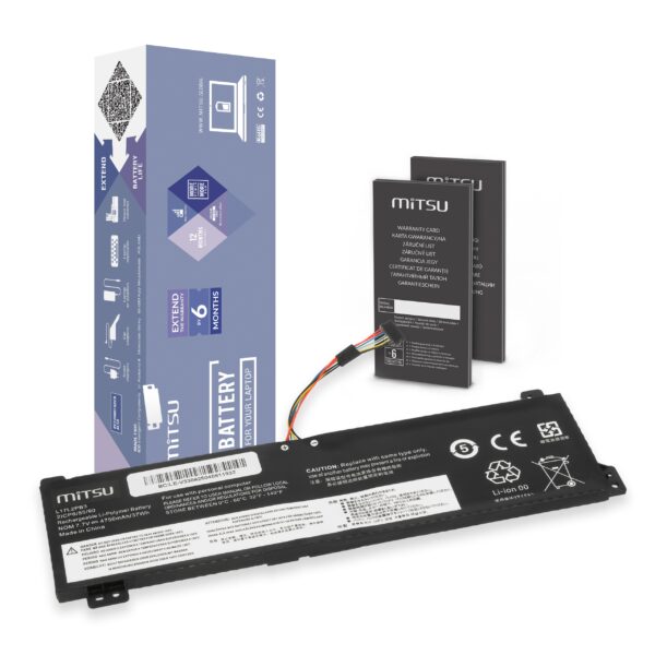 Bateria Mitsu de Alta Capacidade para Portátil Lenovo V130, V330, V530 e IdeaPad Slim 1 Series - 7.7V, 4750mAh (37Wh)