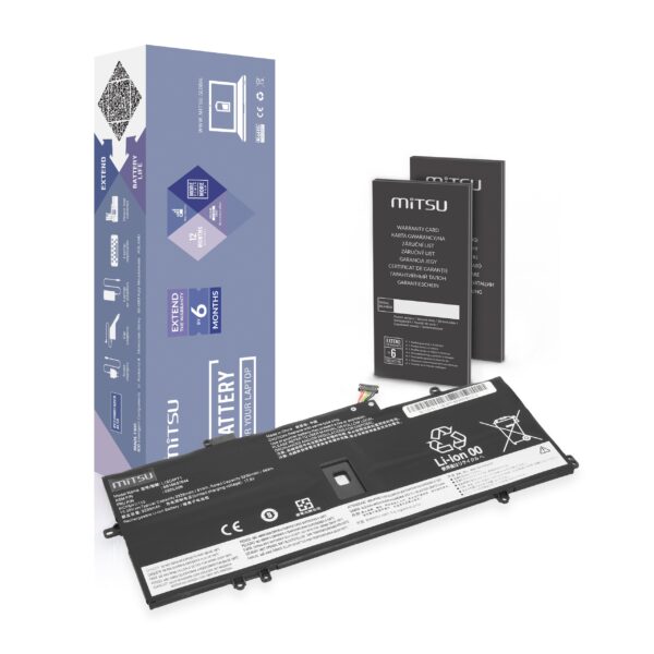 Bateria Mitsu para Lenovo Thinkpad X1 Carbon, Yoga (gen7, gen8)