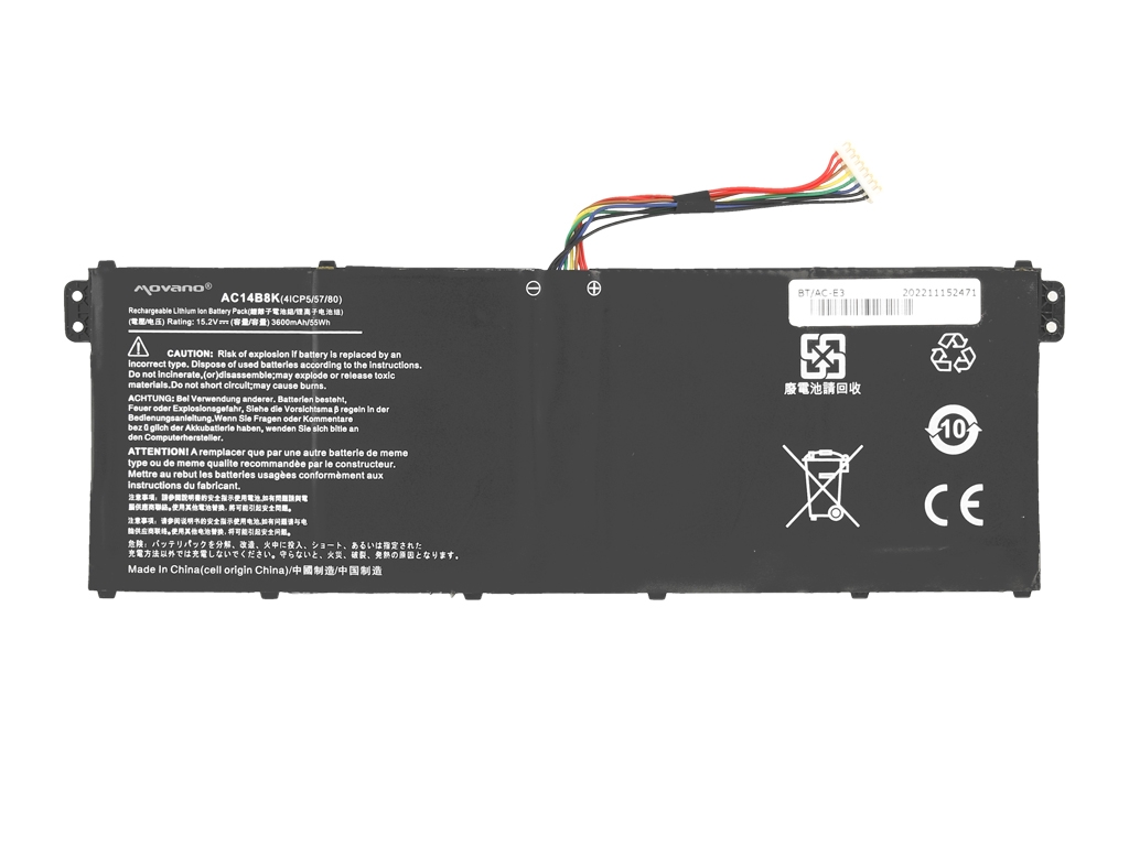 Bateria Movano do Acer Aspire E3, Aspire 5, Predator Helios 300, Travelmate, Swift3, - Image 4