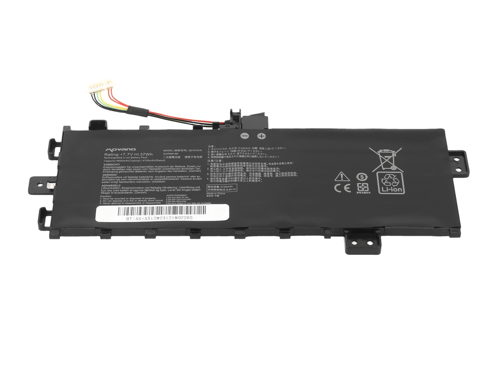 Bateria Movano para Portátil Asus Vivobook 15 A512, R512, X512 - 7.7V 37Wh - Image 2