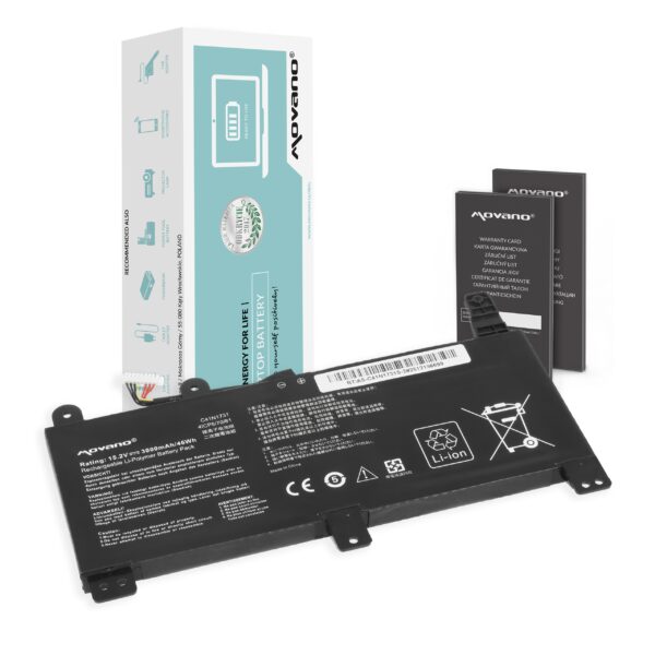 Bateria Movano para Asus ROG Strix G512LU, G531GU, G712LU (3000mAh)