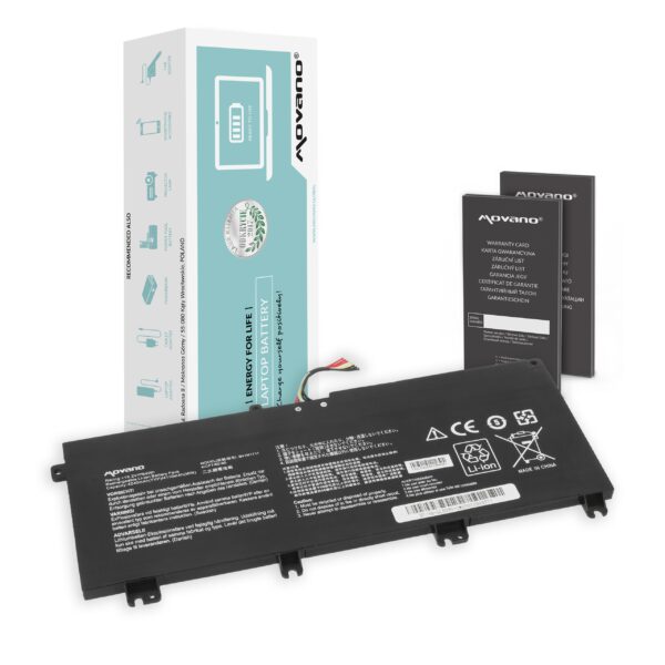 Bateria Movano para Asus TUF Gaming FX705D, FX705G, PX705G (Cabo longo)