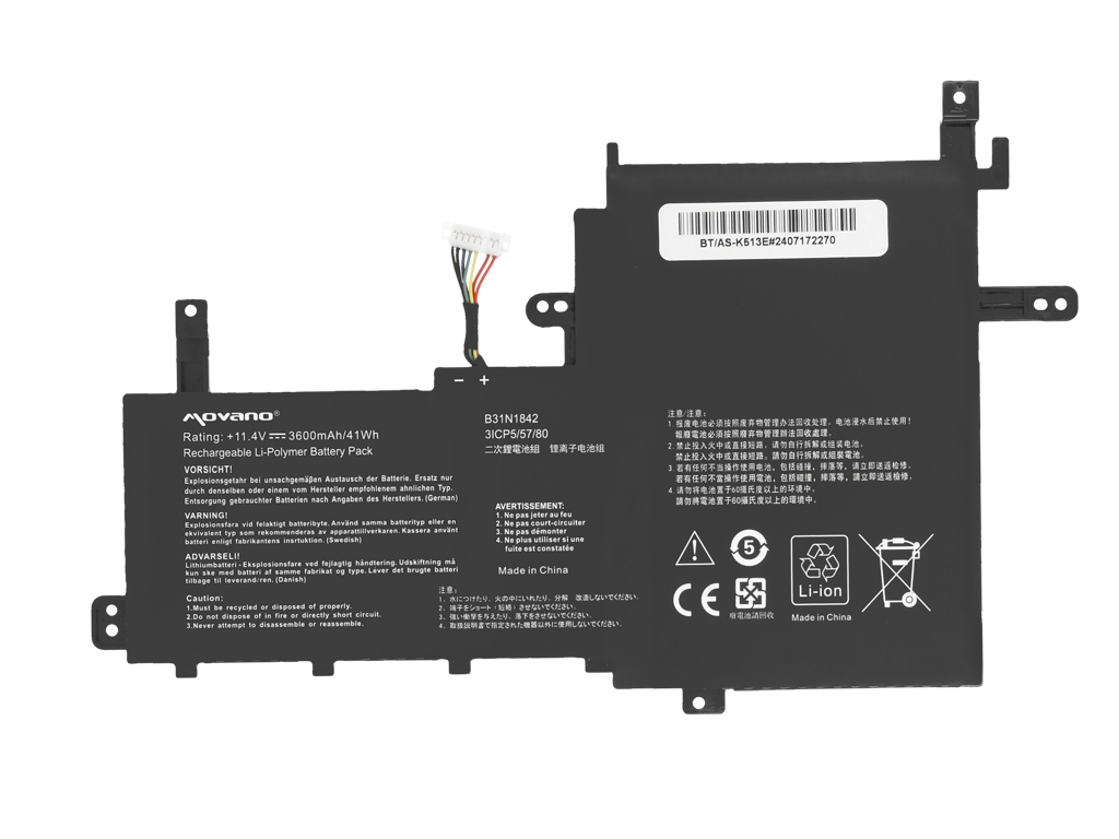 Bateria Movano para Portátil Asus Vivobook 15 K513, M513, S513, X513, S531, X531 Series - Image 4
