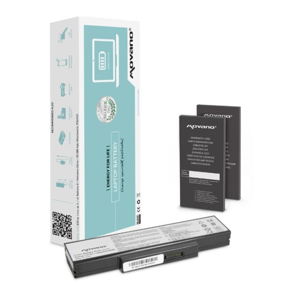 Bateria Movano 4400 mAh para Portátil Asus K72, K73, N73, X77 Series - 10.8V (11.1V)