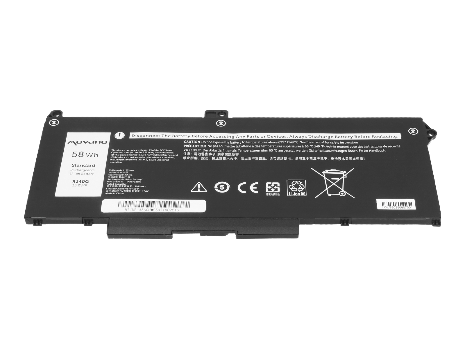 Bateria Movano 3800mAh (58Wh) para Portátil Dell Latitude 5420, 5520, Precision 3560 - 15.2V Li-Po - Image 2