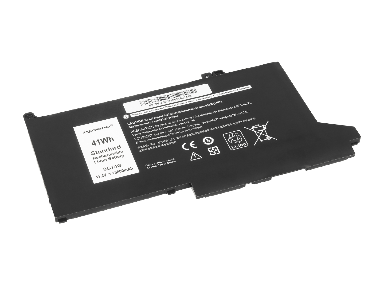Bateria Movano de Alta Qualidade para Portátil Dell Latitude 13 5300, 13 5310, 14 7400 Series - Image 5