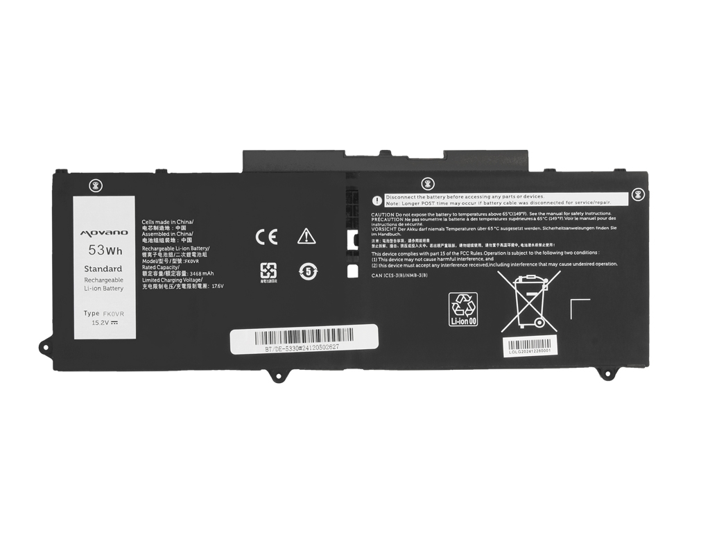 Bateria Movano para Dell Latitude 5330, 7330, Precision 15 3570 - FK0VR - Image 4