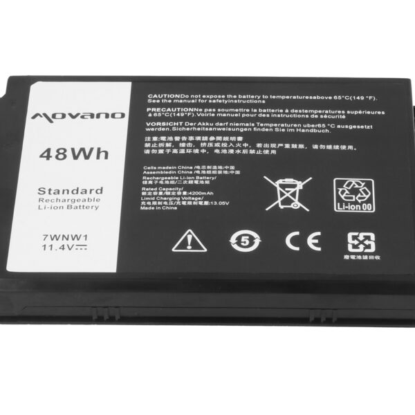 Bateria Movano de Alta Capacidade para Portátil Dell Latitude 7424, 5424 Rugged Series