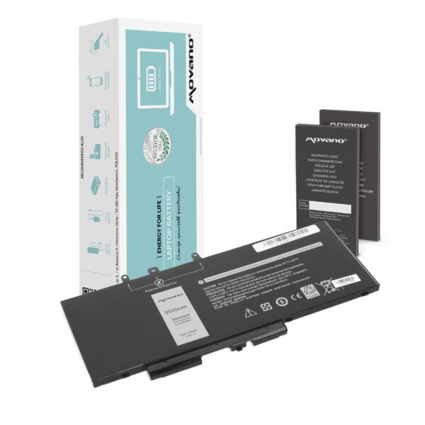 Bateria Movano para Portátil Dell Latitude 5490, 5590, Precision 3520 - 7.6V 8500mAh (64.6Wh)